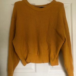Yellow Crop Sweater